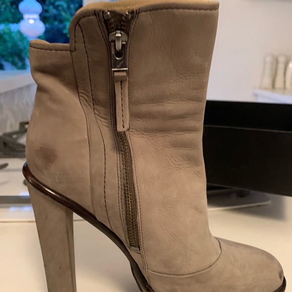 Brian Atwood grey booties with platform - Picture 6 of 8